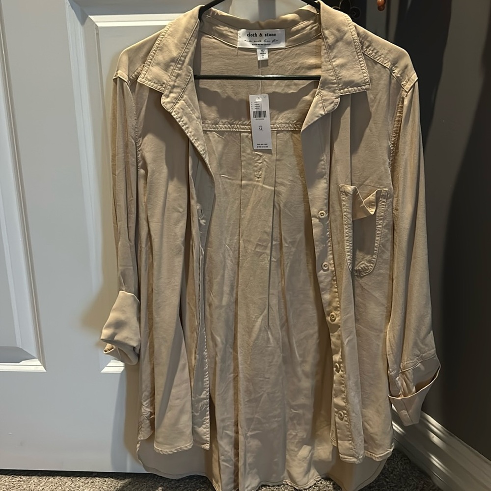 Cream button down
